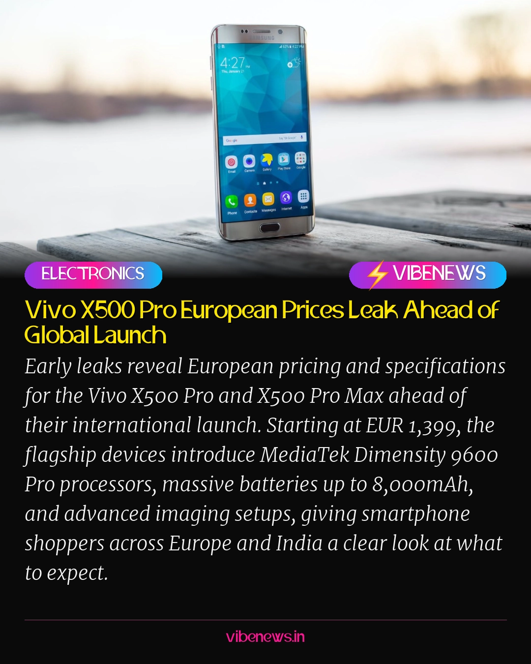 Vivo X500 Pro European Prices Leak Ahead of Global Launch