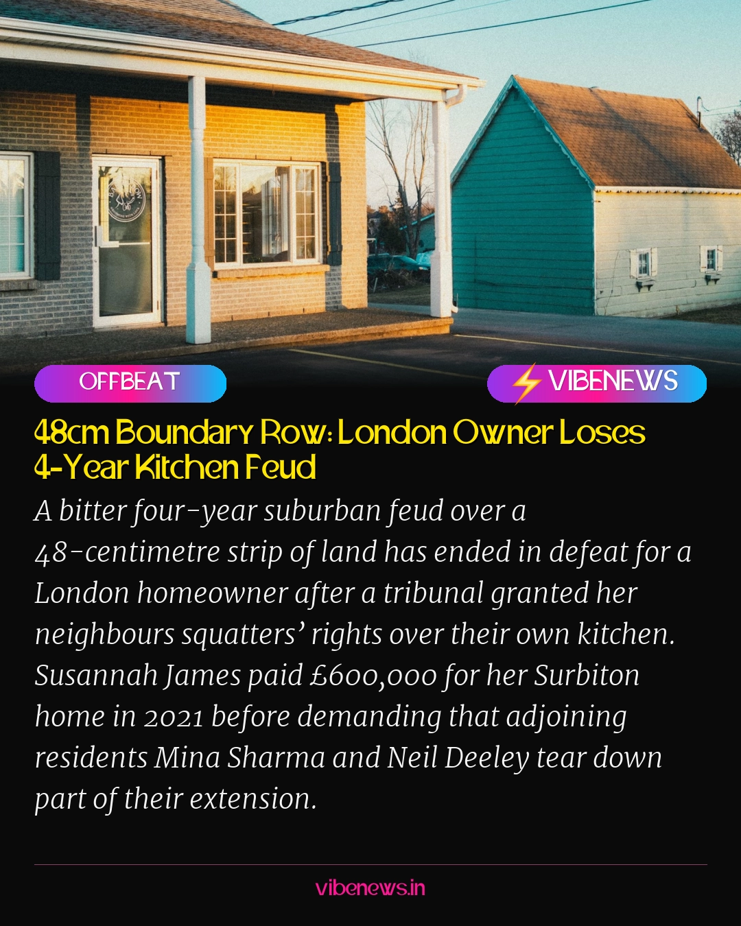 48cm Boundary Row: London Owner Loses 4-Year Kitchen Feud