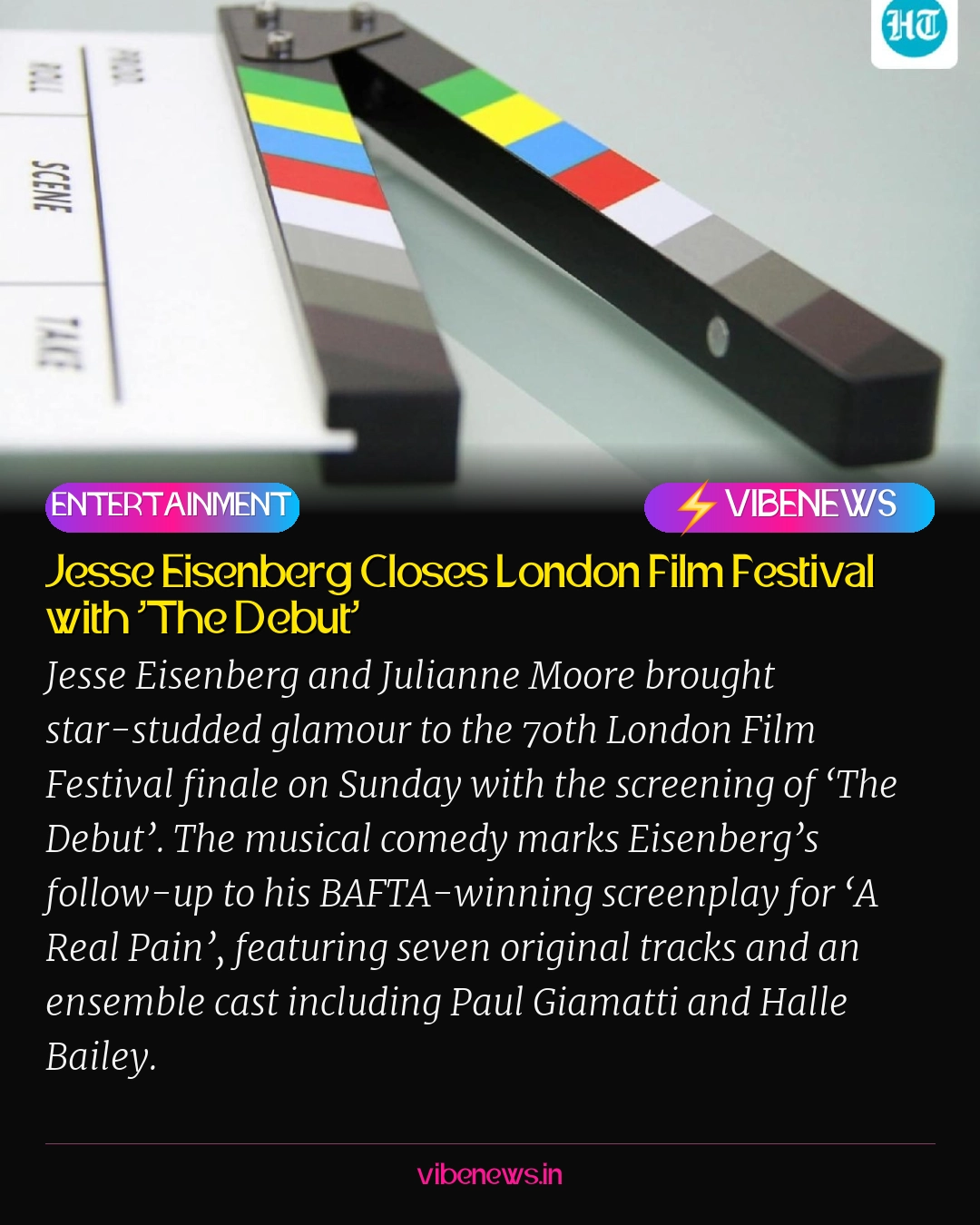 Jesse Eisenberg Closes London Film Festival with ‘The Debut’