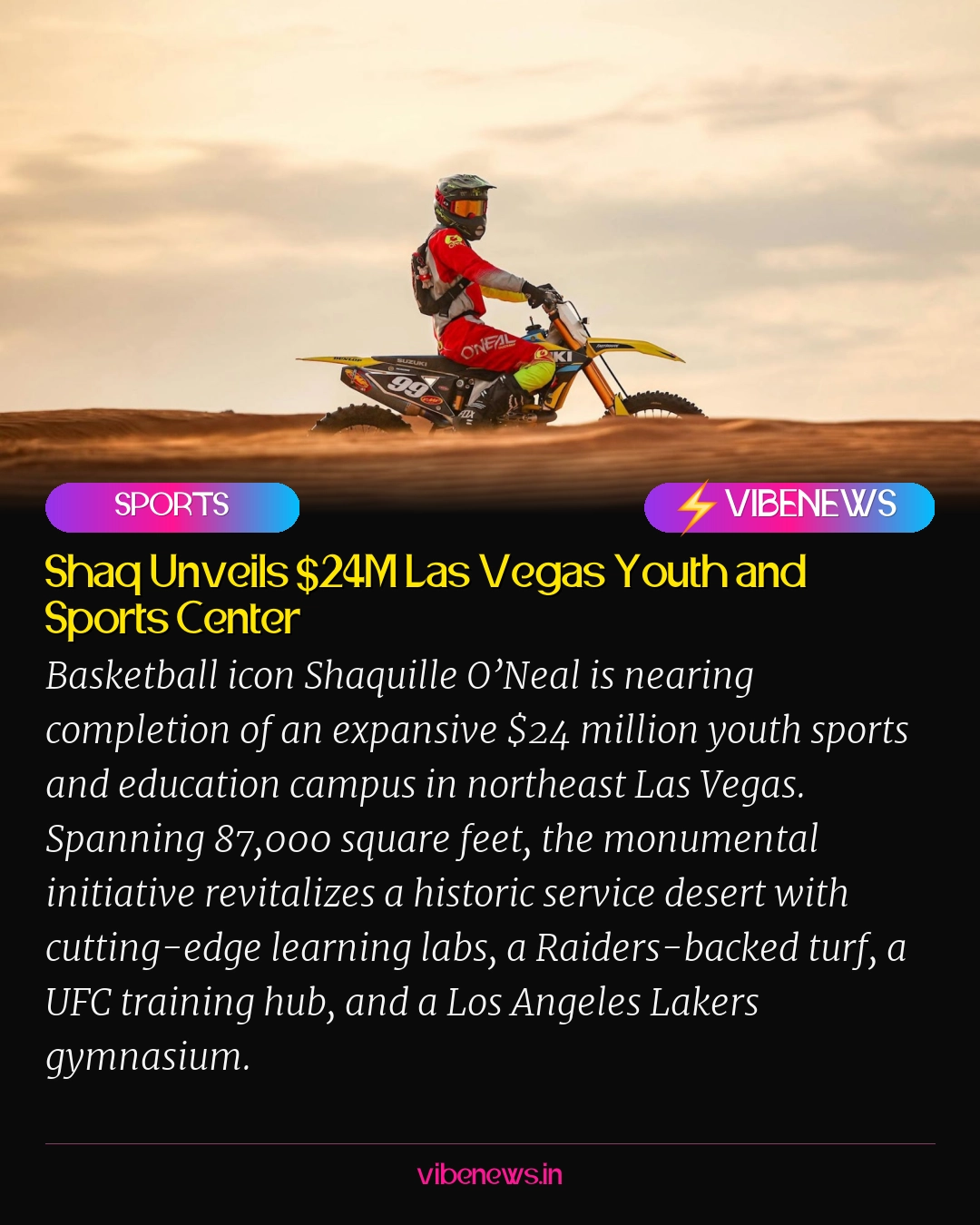 Shaq Unveils $24M Las Vegas Youth and Sports Center