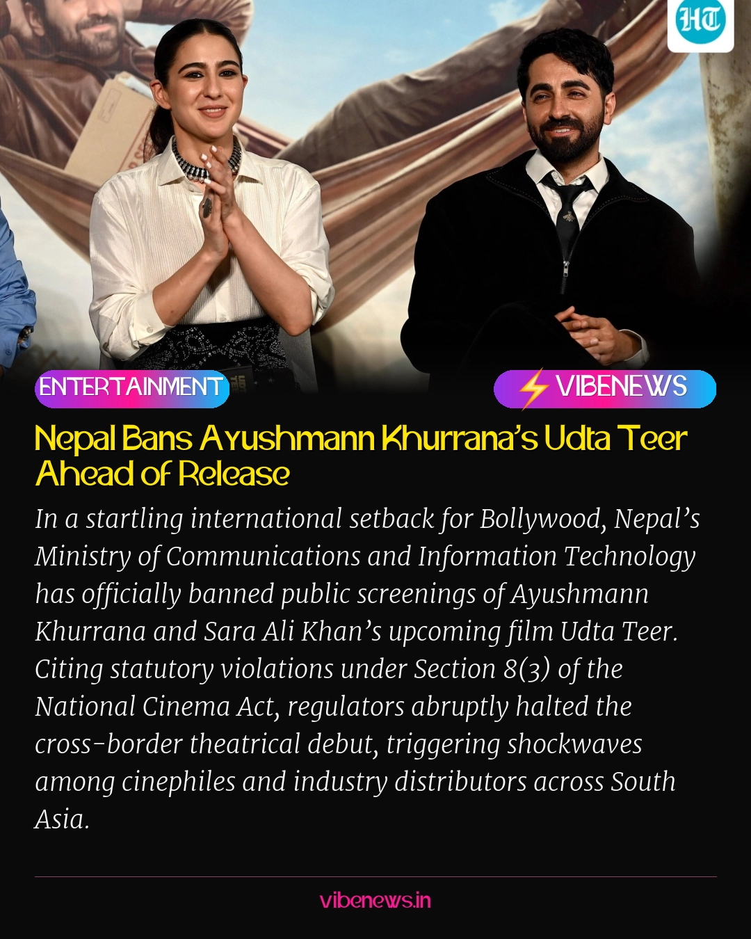 Nepal Bans Ayushmann Khurrana’s Udta Teer Ahead of Release