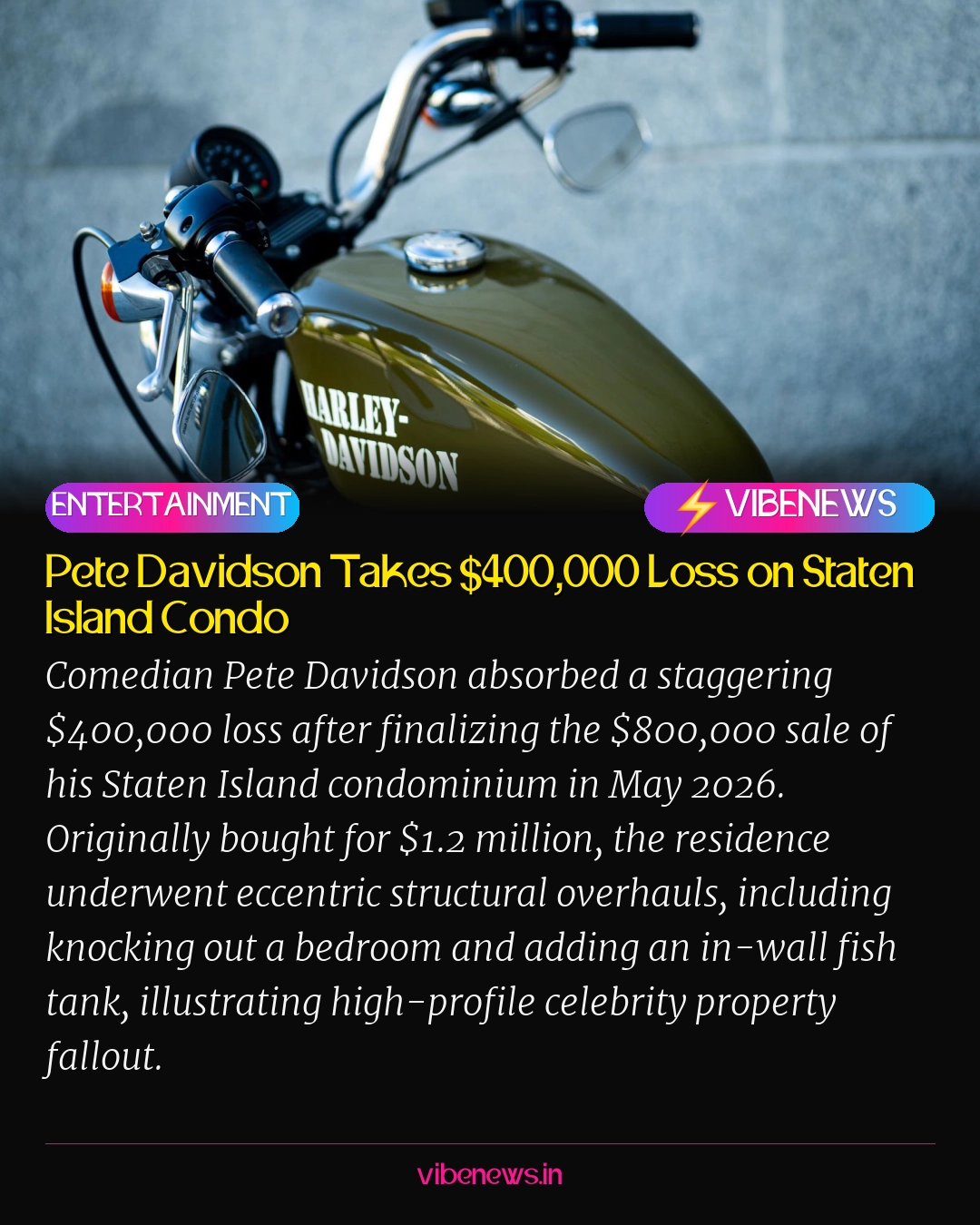 Pete Davidson Takes $400,000 Loss on Staten Island Condo