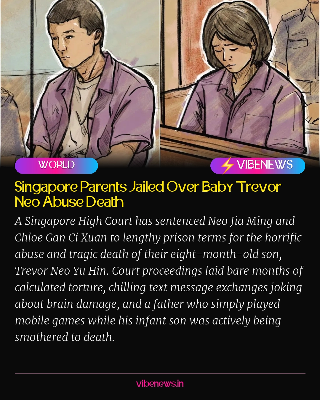 Singapore Parents Jailed Over Baby Trevor Neo Abuse Death