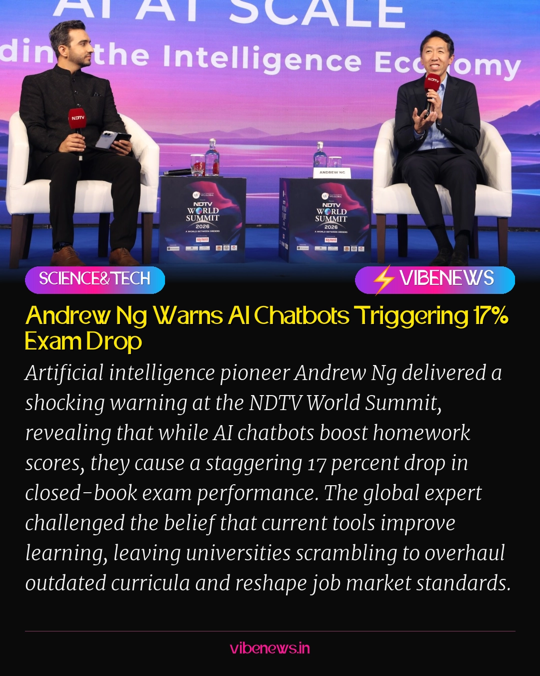 Andrew Ng Warns AI Chatbots Triggering 17% Exam Drop