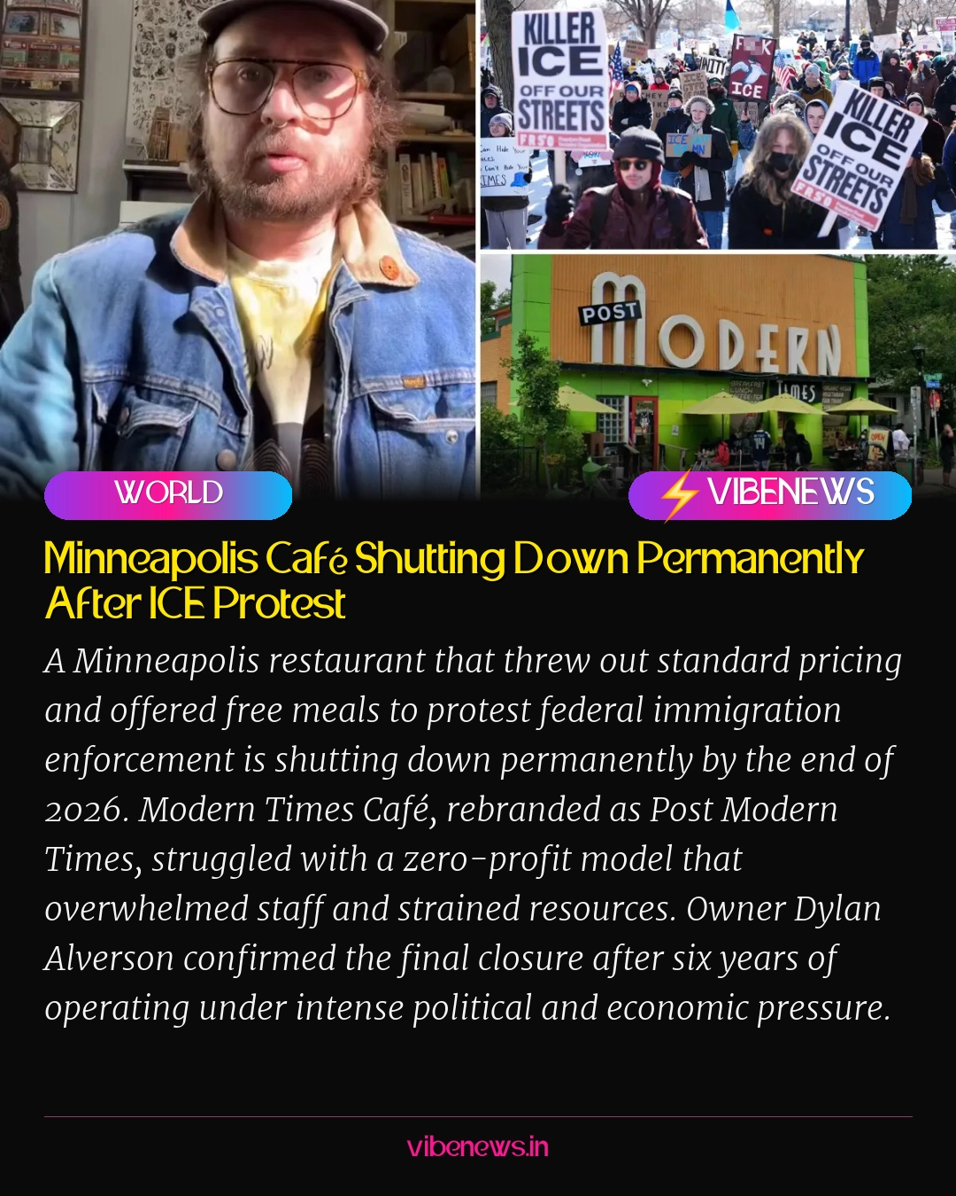 Minneapolis Café Shutting Down Permanently After ICE Protest