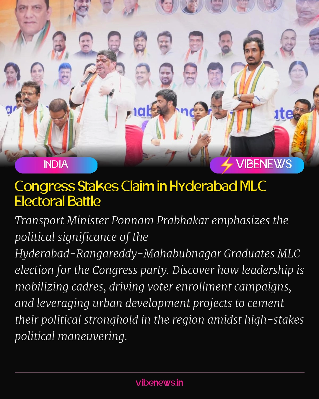 Congress Stakes Claim in Hyderabad MLC Electoral Battle