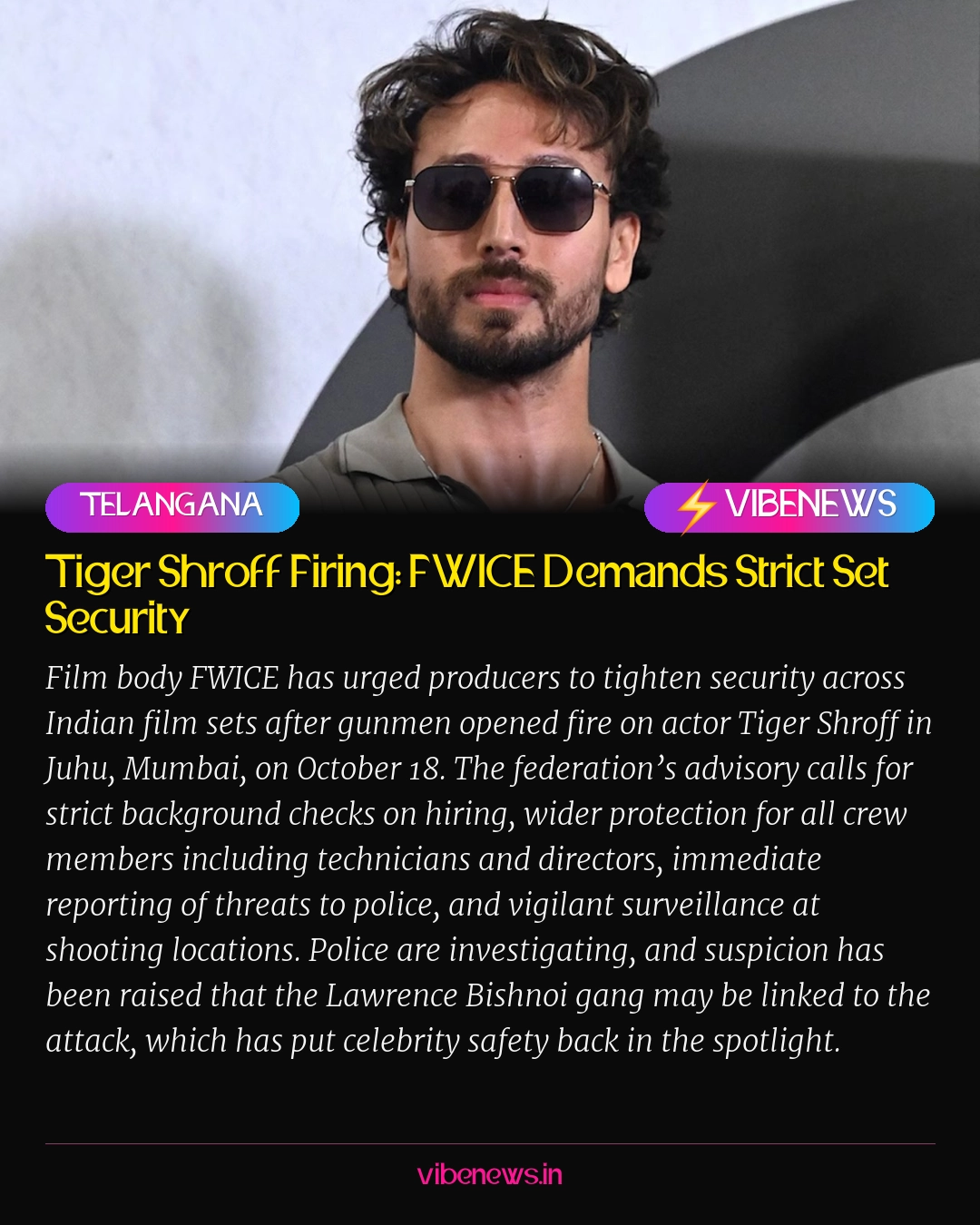 Tiger Shroff Firing: FWICE Demands Strict Set Security