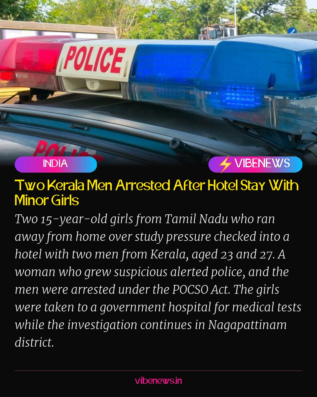 Two Kerala Men Arrested After Hotel Stay With Minor Girls