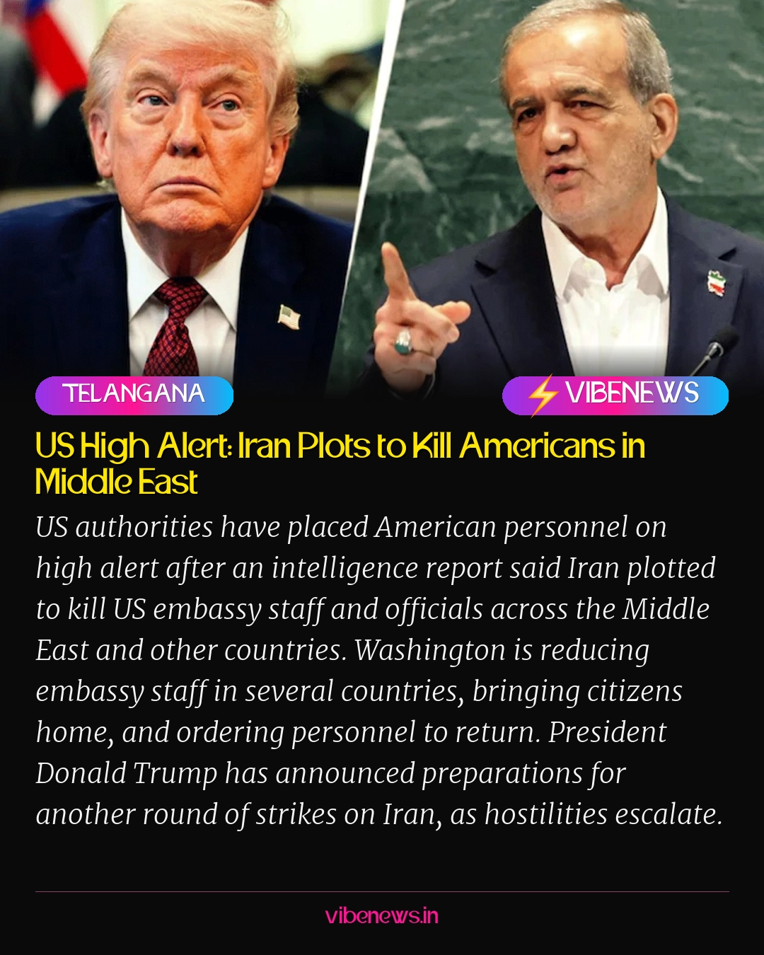 US High Alert: Iran Plots to Kill Americans in Middle East