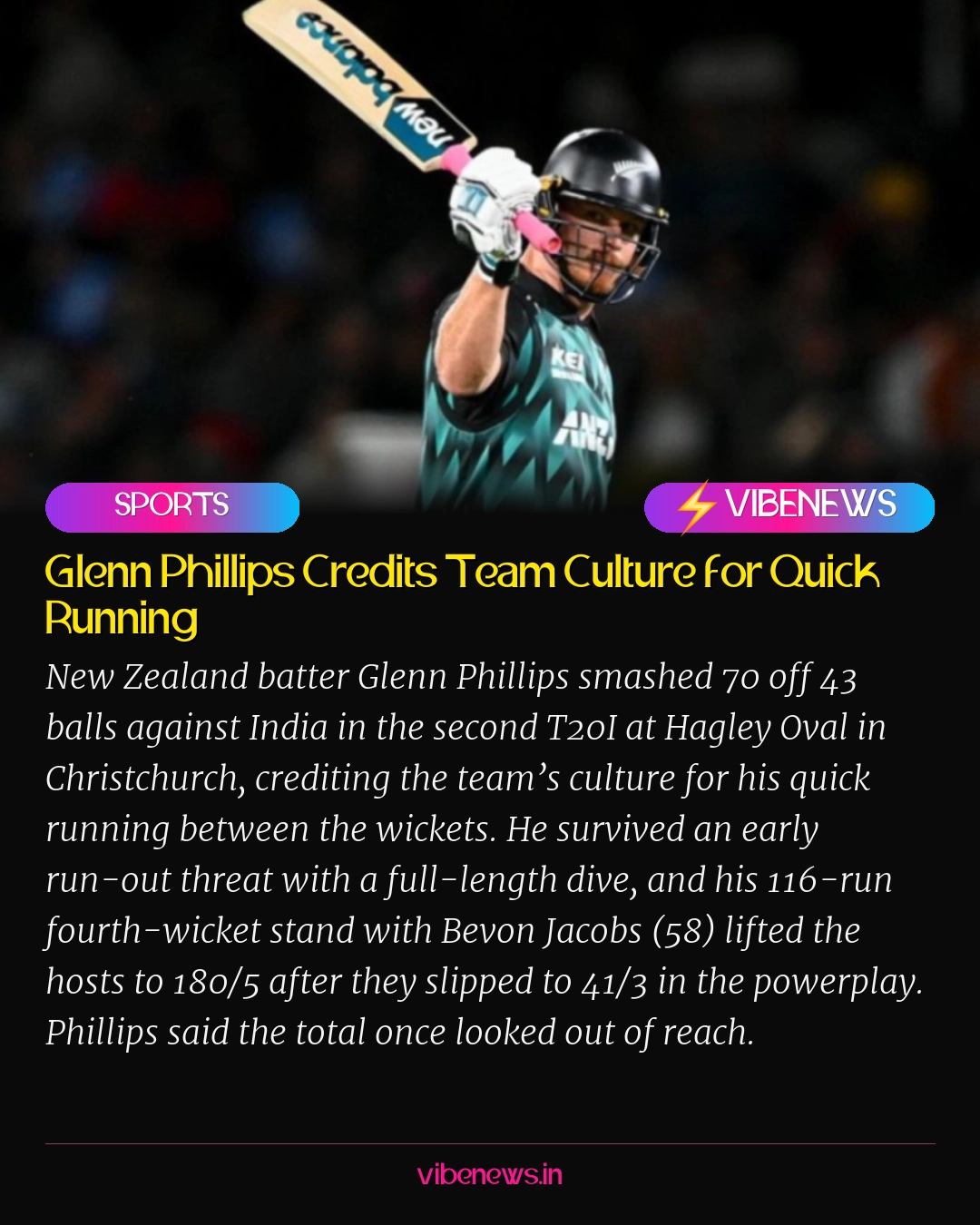 Glenn Phillips Credits Team Culture for Quick Running
