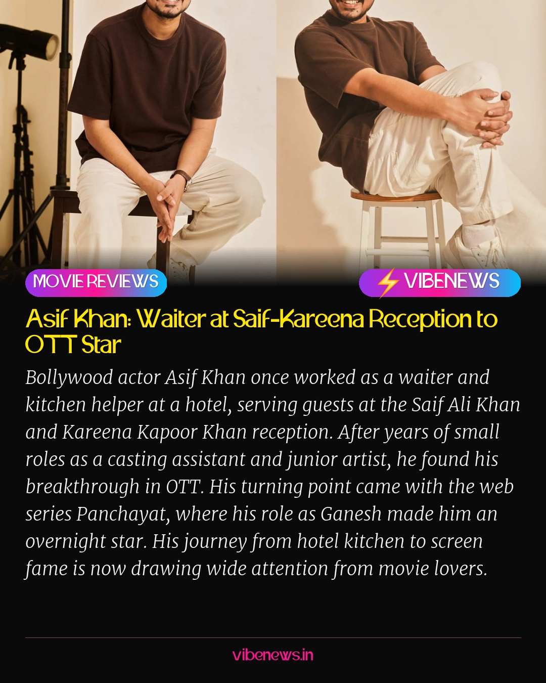 Asif Khan: Waiter at Saif-Kareena Reception to OTT Star