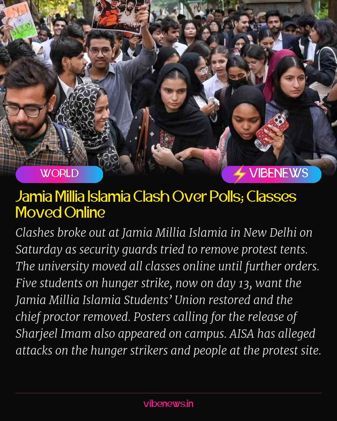 Jamia Millia Islamia Clash Over Polls; Classes Moved Online