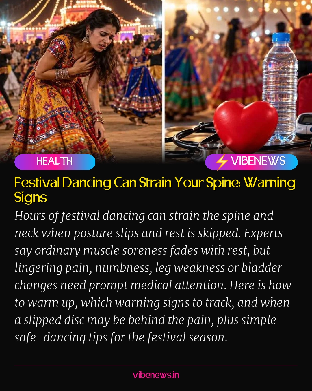 Festival Dancing Can Strain Your Spine: Warning Signs