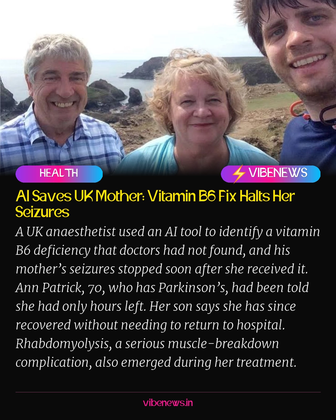 AI Saves UK Mother: Vitamin B6 Fix Halts Her Seizures