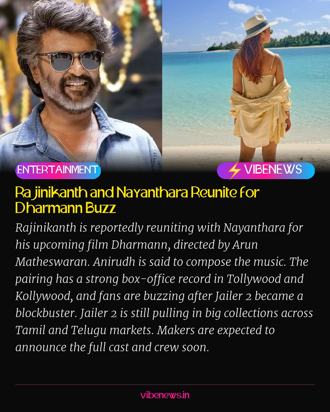 Rajinikanth and Nayanthara Reunite for Dharmann Buzz