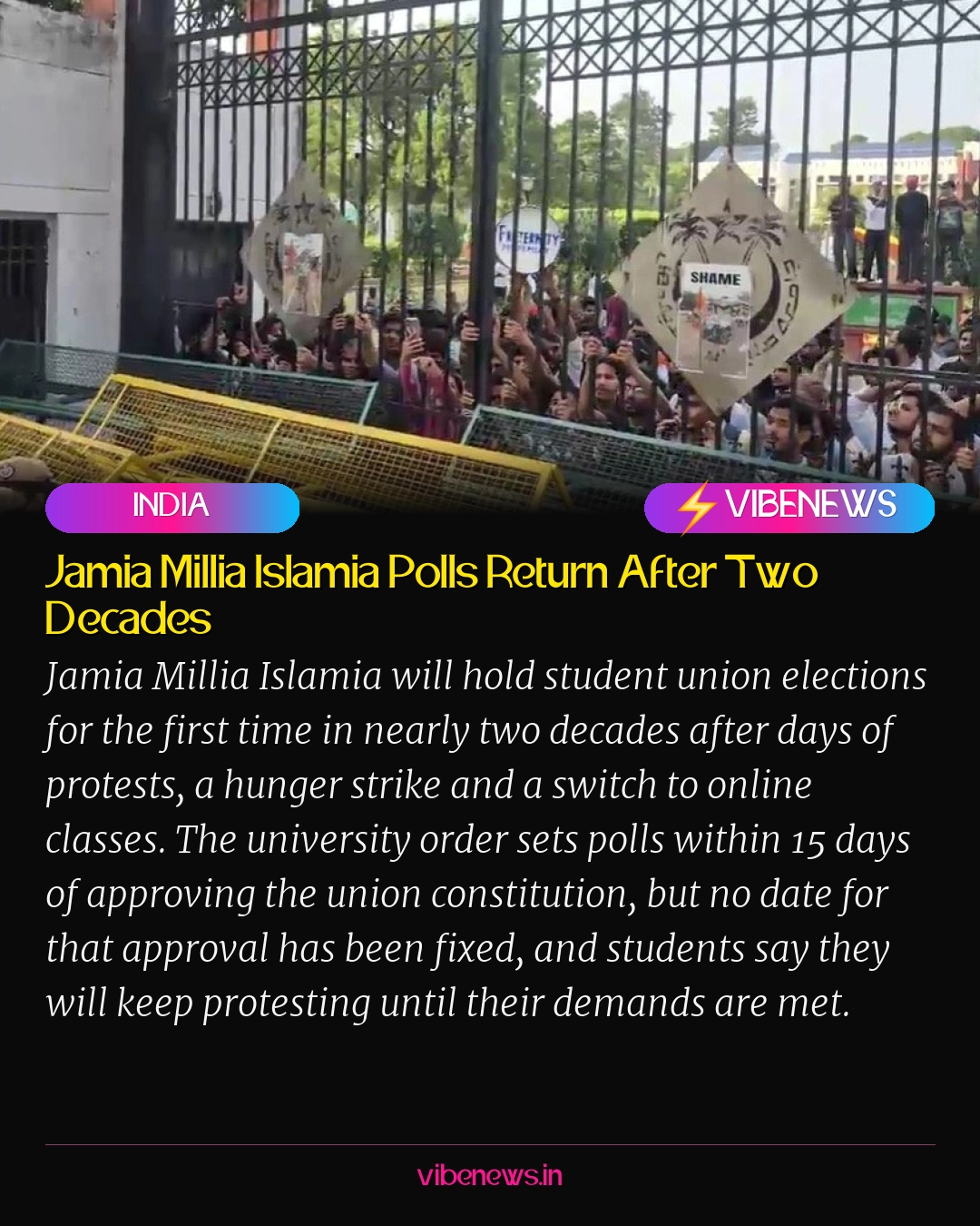 Jamia Millia Islamia Polls Return After Two Decades
