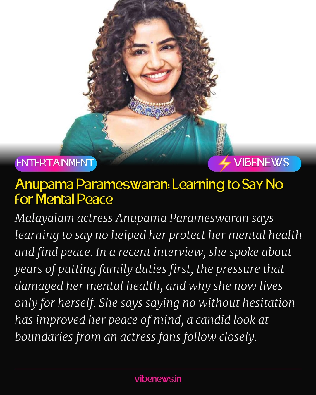 Anupama Parameswaran: Learning to Say No for Mental Peace