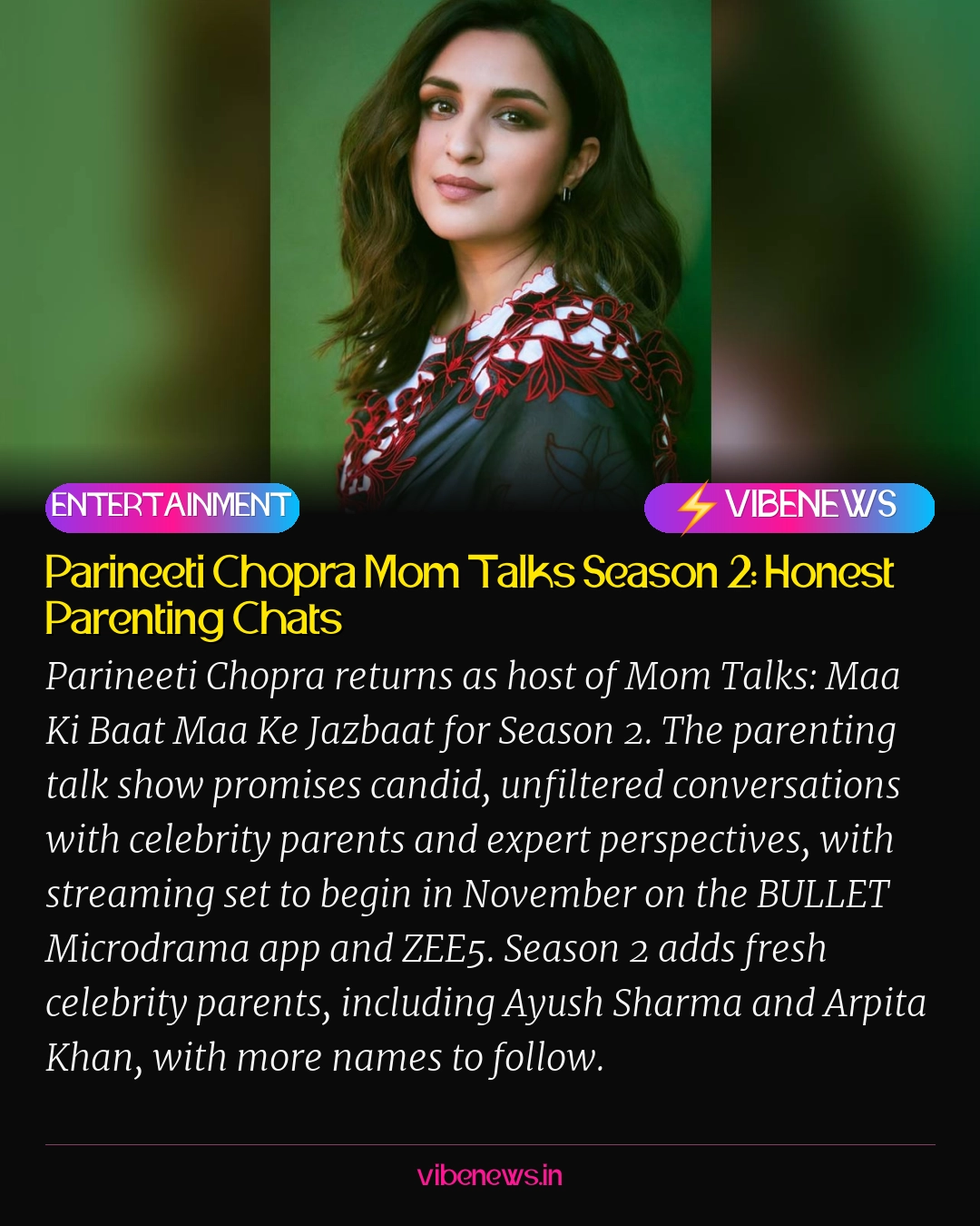 Parineeti Chopra Mom Talks Season 2: Honest Parenting Chats