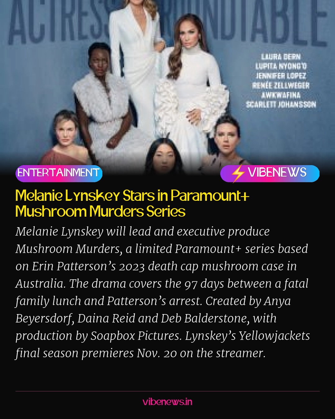 Melanie Lynskey Stars in Paramount+ Mushroom Murders Series