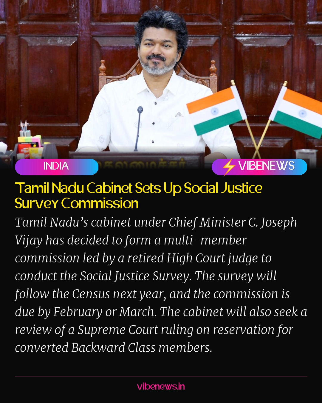 Tamil Nadu Cabinet Sets Up Social Justice Survey Commission