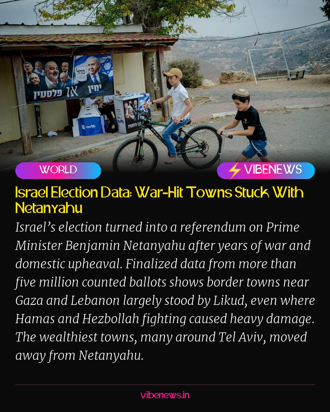 Israel Election Data: War-Hit Towns Stuck With Netanyahu