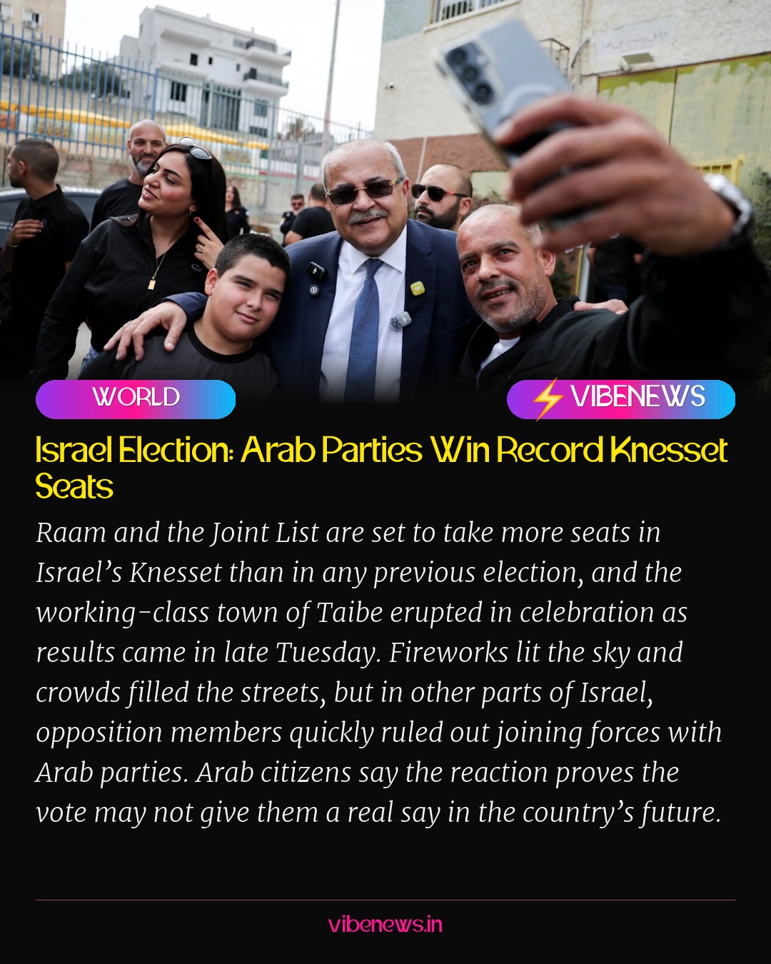 Israel Election: Arab Parties Win Record Knesset Seats