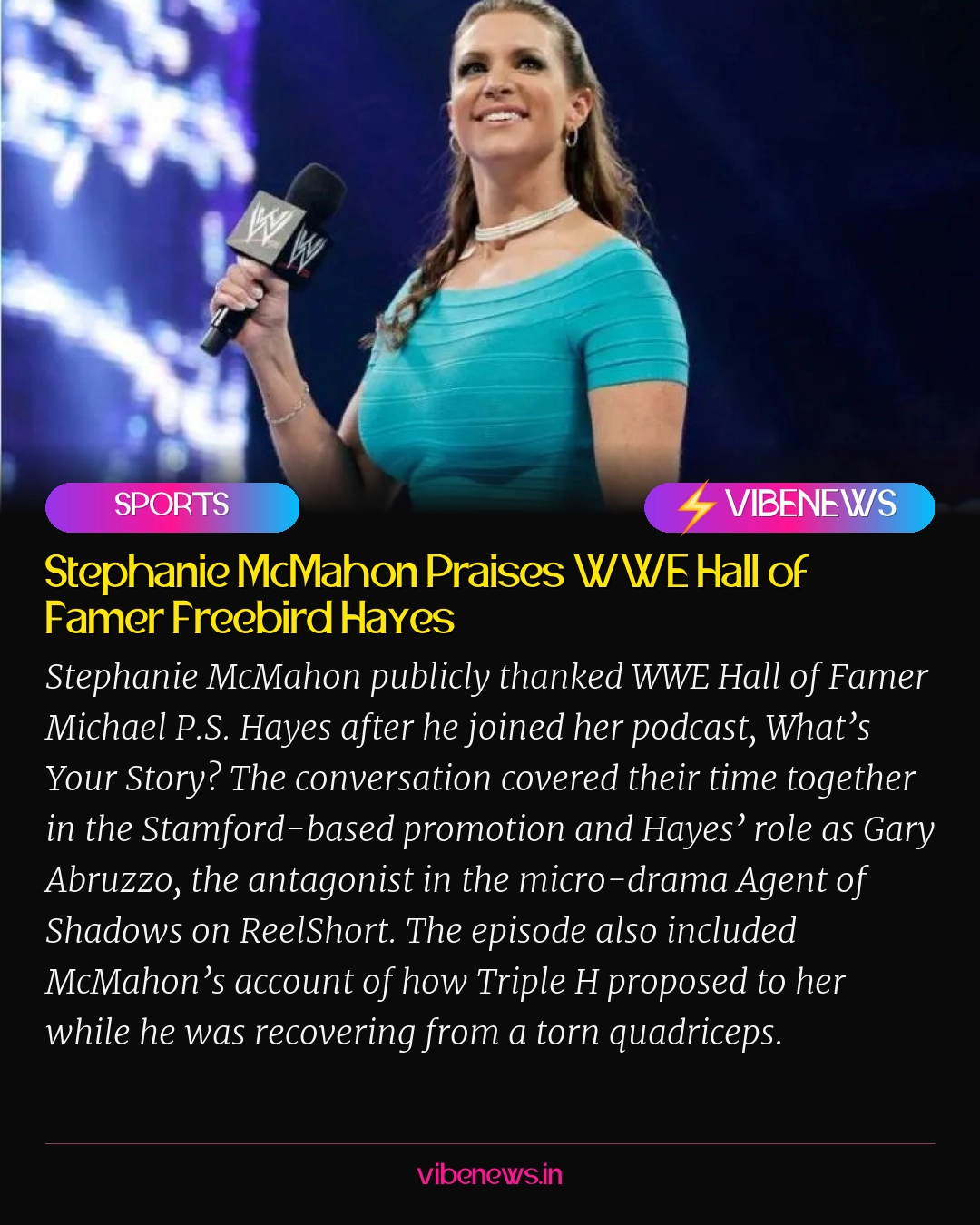 Stephanie McMahon Praises WWE Hall of Famer Freebird Hayes