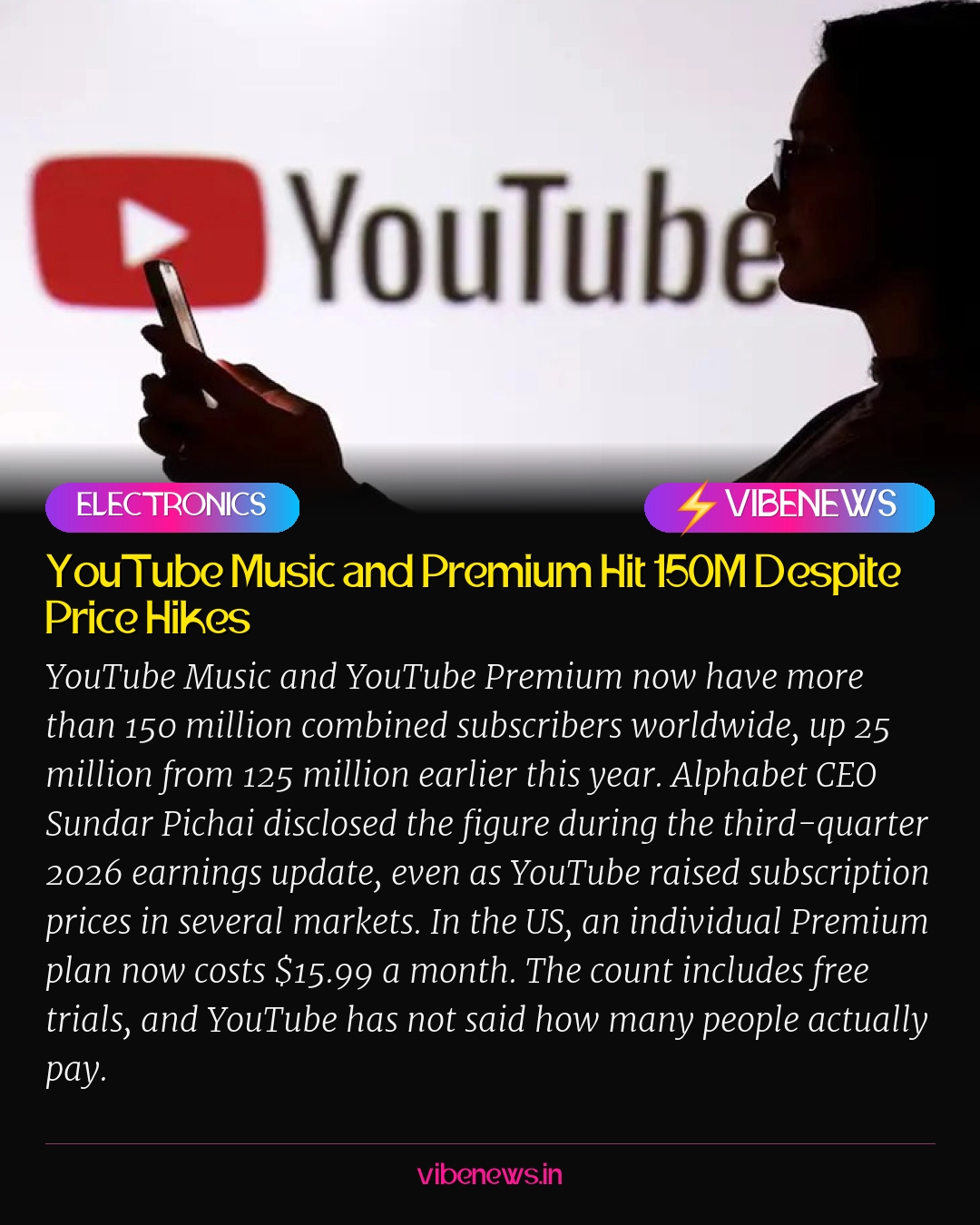 YouTube Music and Premium Hit 150M Despite Price Hikes