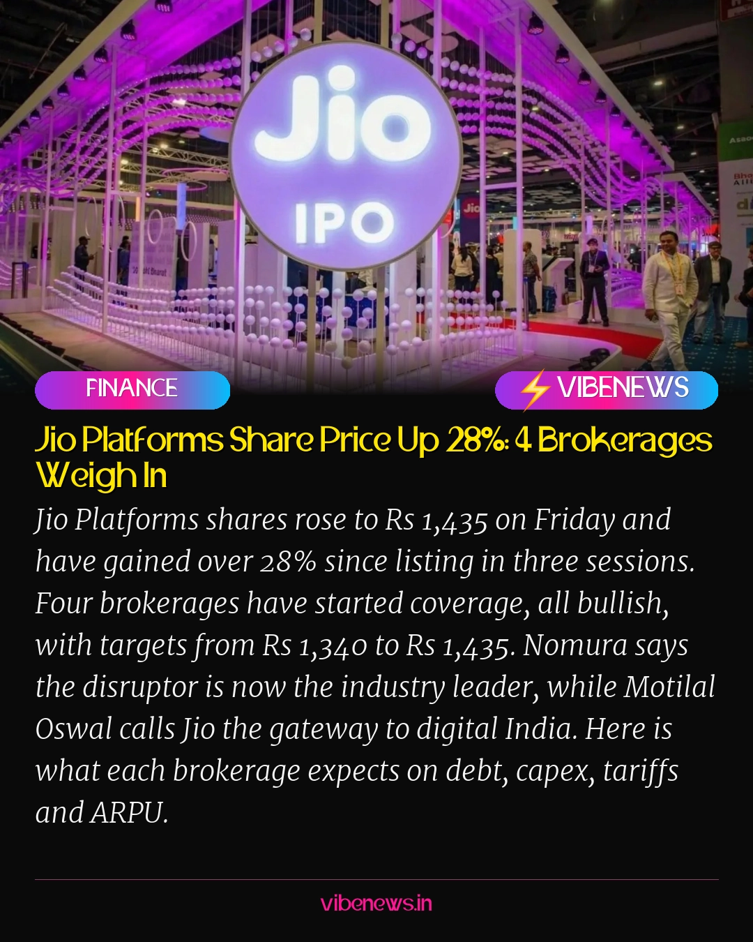 Jio Platforms Share Price Up 28%: 4 Brokerages Weigh In
